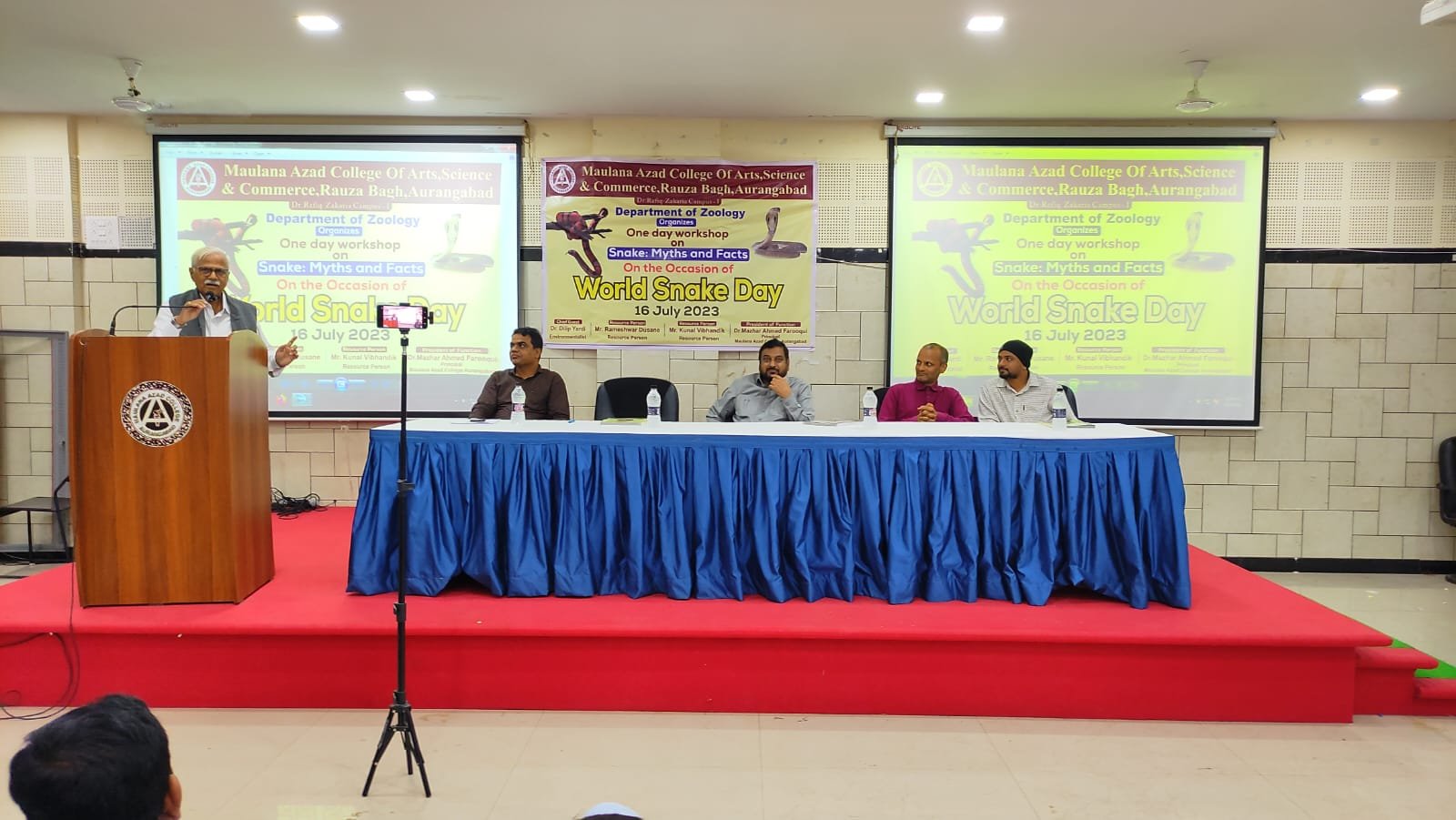 Department  of Zoology Organise one day workshop on Snake : Myths and Facts on the occasion of World Snake Day on 17 July 2023 