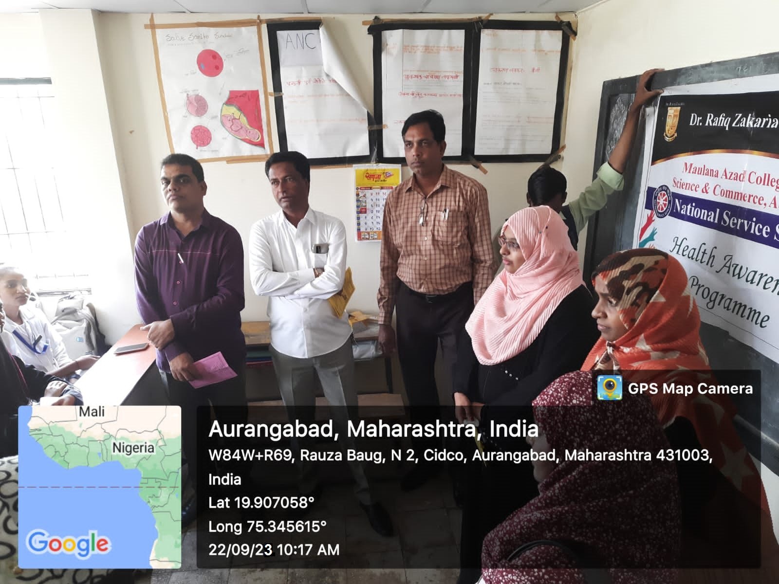 NSS Unit and WDC Distributed Pamphlets to School Children enlisting Nutritional diets and how to practice Health and hygiene.
