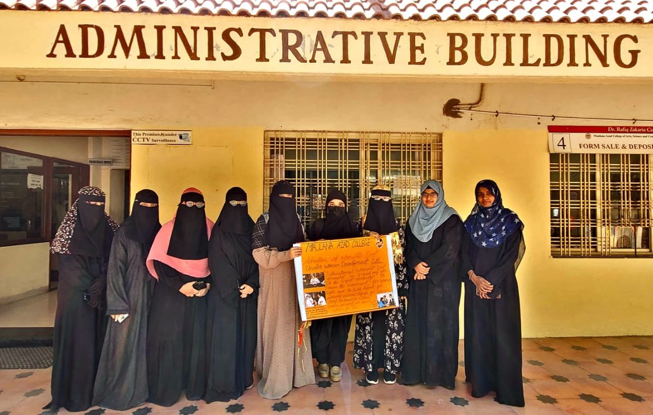 Students prepared a wall magazine under the guidance of Dr. UK Asema (I/C Women Development Cell) in the honour of Madam Fatma Rafiq Zakaria on the eve on International Women's Day. It was inaugurated by Principal Dr. Mazahar Farooqui. Dr. Tarannum Shaikh and Dr. Samreen Farooqui provided their inputs for the poster.