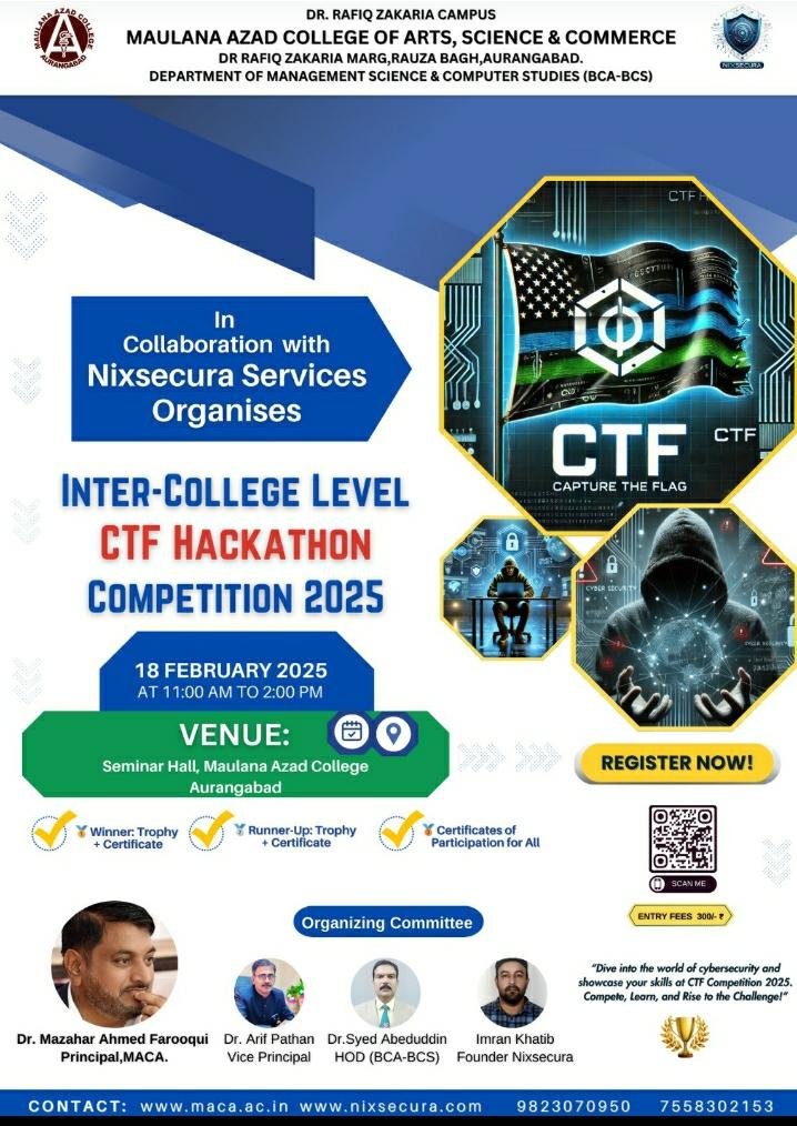 Inter College level CTF Hackathon Competition 2025