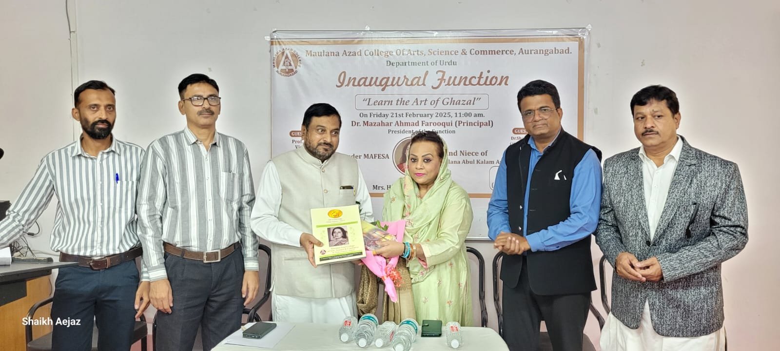 The short-term course, Learn the Arts of Ghazal, was inaugurated this morning by the esteemed Smt. Husnara Salim, National Advisor and member of the panel of community leaders,  National Commission for Minorities, Government of India.  This course offers a unique opportunity to delve into the rich tradition of Ghazals under expert guidance.