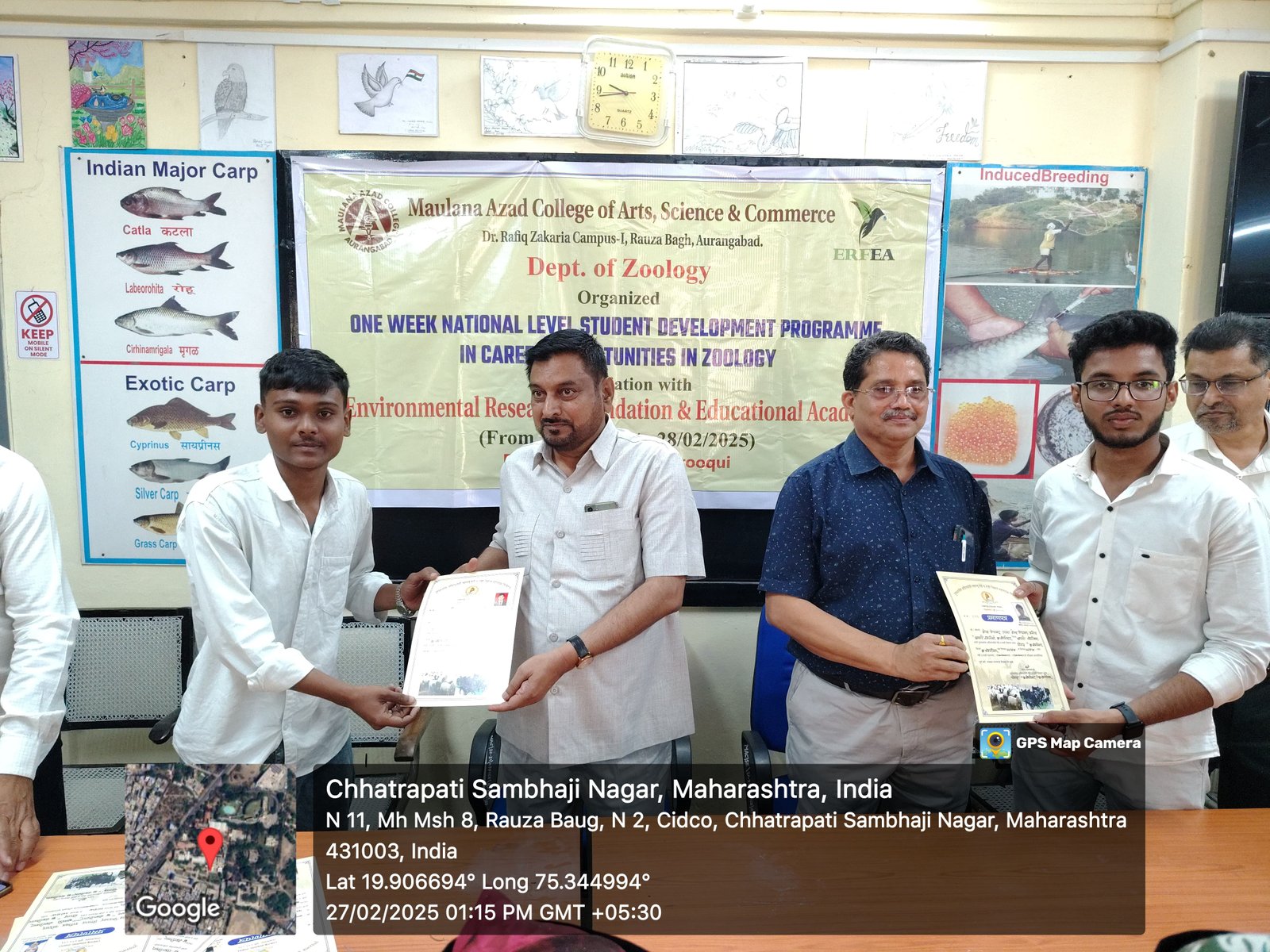 Maulana Azad College Students Complete 3-Day Training Program  A three-day training program on sheep and goat farming was successfully completed by 10 students and 3 non-teaching staff members of Maulana Azad College of Arts, Science, and Commerce.  Program Details:  - Organized by: Punyashlok Ahilyadevi Maharashtra Sheep and Goat Development Corporation Limited - Date: February 24-26, 2025 - Venue: Padegaon Ch. Sambhajinagar  Program Highlights:  - Theoretical knowledge on sheep and goat farming (Days 1-2) - Hands-on training and demonstrations by experts (Day 3) - Certificate distribution by Principal Dr. Mazhar Ahmed Farooqui - Guest appearance by Dr. B.B. Waykar, Professor of Zoology, Dr. Babasaheb Ambedkar Marathwada University, Aurangabad  Event Coordination:  - Dr. J.D. Shaikh, Head of the Department of Zoology - Dr. Tatannum Tanveer, Dr. Syed Atheruddin Quadri, and Dr. Sayyad Sultan were also present.