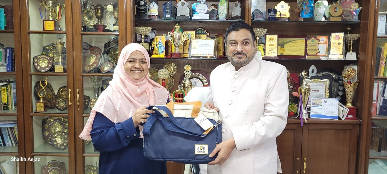 We are delighted to share that our respected Principal, Dr Mazhar Ahmed Farooqi, has been honored with a special gift in recognition of his outstanding efforts in conducting the S.O.F. (Science Olympiad Foundation) exams smoothly and successfully..  This is not only a reflection of his dedication and leadership but also a moment of pride for all of us at the institution..  Heartiest congratulations, Sir??! May your continued commitment and vision lead us to even greater achievements, In shaa Allah. ?