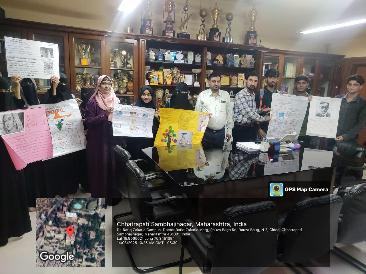 On the occasion of Independence Day, the Department of Political Science, under the guidance of Honourable Principal Dr. Mazaher Ahmed Farooqui, organized a Poster Presentation highlighting themes of freedom, unity, and the sacrifices of our national heroes.
