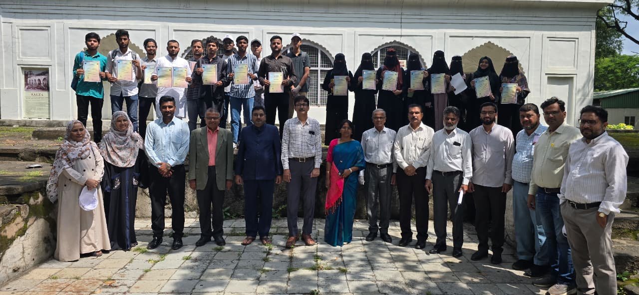 Certificate Distribution Program by Skill Development Centre of Maulana Azad College  The Skill Development Centre of the college conducted six certificate courses in July 2025, ranging from Spoken English & Personality Development to Video Editing, Tally, and Advanced Excel. These initiatives have significantly contributed to the upskilling of the students. Certificates to the succesful students were awarded in a program conducted on 24 the September at the hands of Chief Guest Dr. Shankar Dange and a principal Dr. Mazahar Ahmed Farooqui. The dignitaries congratulated the succesful students. The new courses in Financial Literacy and Trading in Stock Markets were also announced at the occassion. Dr.Aparna Saraf, Incharge of Skill Development Cell , Mr. Sohail Khan Coordinator, SDC worked for the succesful conduct of the courses..