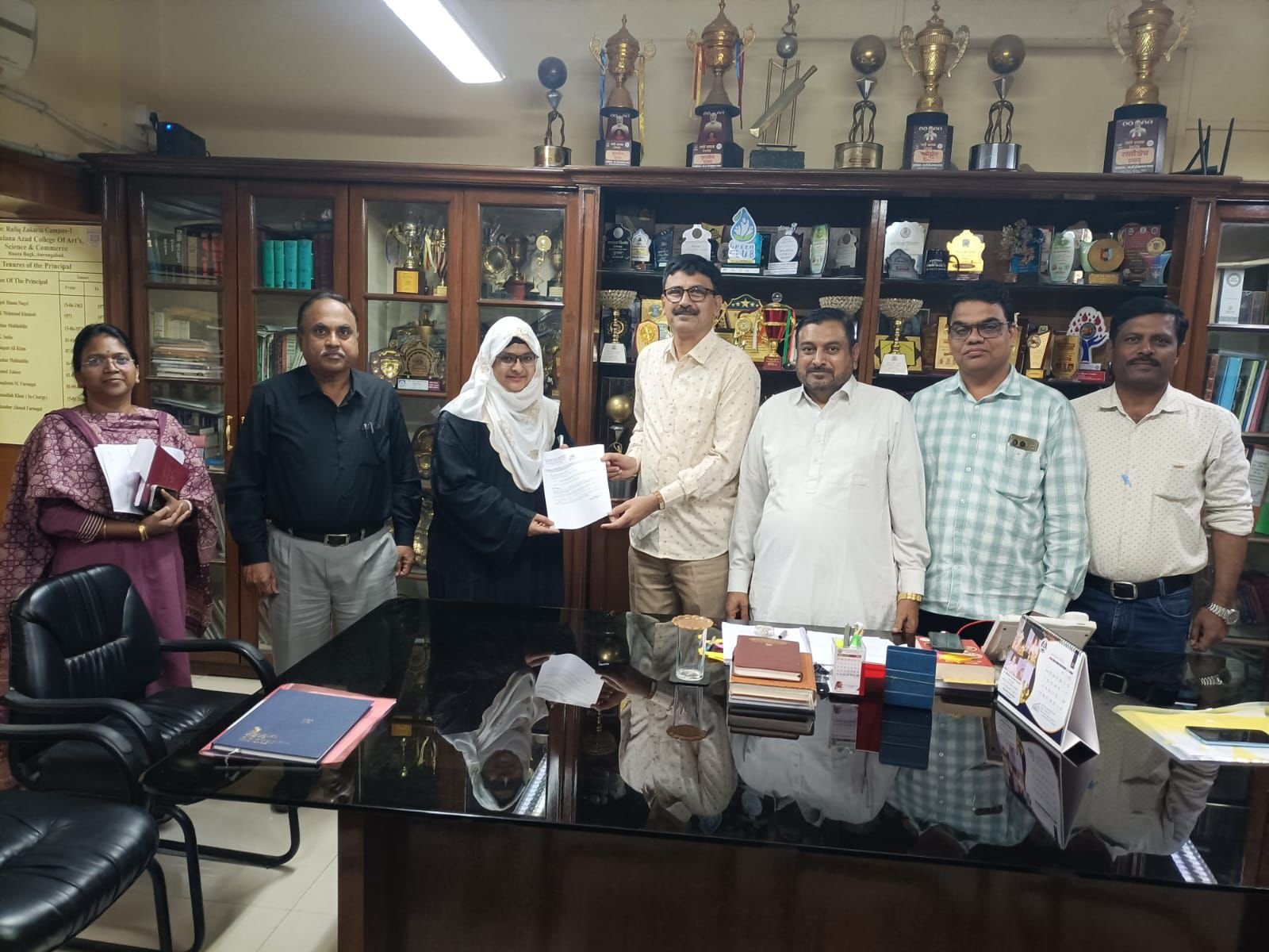 Congratulations to Dr. Samreen Fatema on her recognition as a Research Guide in the subject of Chemistry under the Faculty of Science and Technology by Dr. Babasaheb Ambedkar Marathwada University. This well-deserved achievement reflects her academic excellence and commitment to research. Wishing her continued success in her scholarly pursuits.