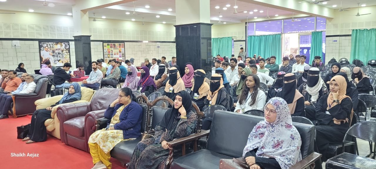 Under the guidance of the Principal, Dr. Mazahar Ahmed Farooqui, the Department of BCA–BCS organized a District-Level Hackathon Competition 2.0 on 21 January 2026. The event witnessed the active participation of 60 students representing two universities, namely Dr. Babasaheb Ambedkar Marathwada University (Dr. B.A.M.U.) and MGM University. Students from reputed engineering colleges such as Deogiri College of Engineering, MIT, P.E.S. College of Engineering, ICEEM, and CSMSS, along with degree colleges including Maulana Azad College, MIT College, Vivekanand College, Dr. Rafiq Zakaria Women’s College, Vinayakrao Patil College, and Chhatrapati College, participated enthusiastically in the competition. The programme was graced by eminent dignitaries, with Mr. Shamshoddin Syed, Founder of Tech Genius World, as the Chief Guest. The occasion was further honoured by the presence of Dr. Abdul Aziz, Professor and Head, Sir Sayyed College, and Dr. Syed Jumna, Founder of BSJ Skill Hub, who motivated and inspired the participants. The event was coordinated by Dr. Syed Abeduddin, Head of the Department (BCA–BCS), in collaboration with Mr. Imran Khatib, Founder, Nexsecura Service, and successfully promoted innovation, technical skills, and inter-collegiate collaboration among students.  It was a proud moment for the BCA–BCS Department as our students B.C.S-II Miss Zikar Rafiq Khan secured First Position and won cash Prize of Rs. 2500   in the competition among all participating institutions. This remarkable achievement reflects the students’ dedication, technical competence, and the department’s continuous efforts toward academic excellence and skill-based learning.