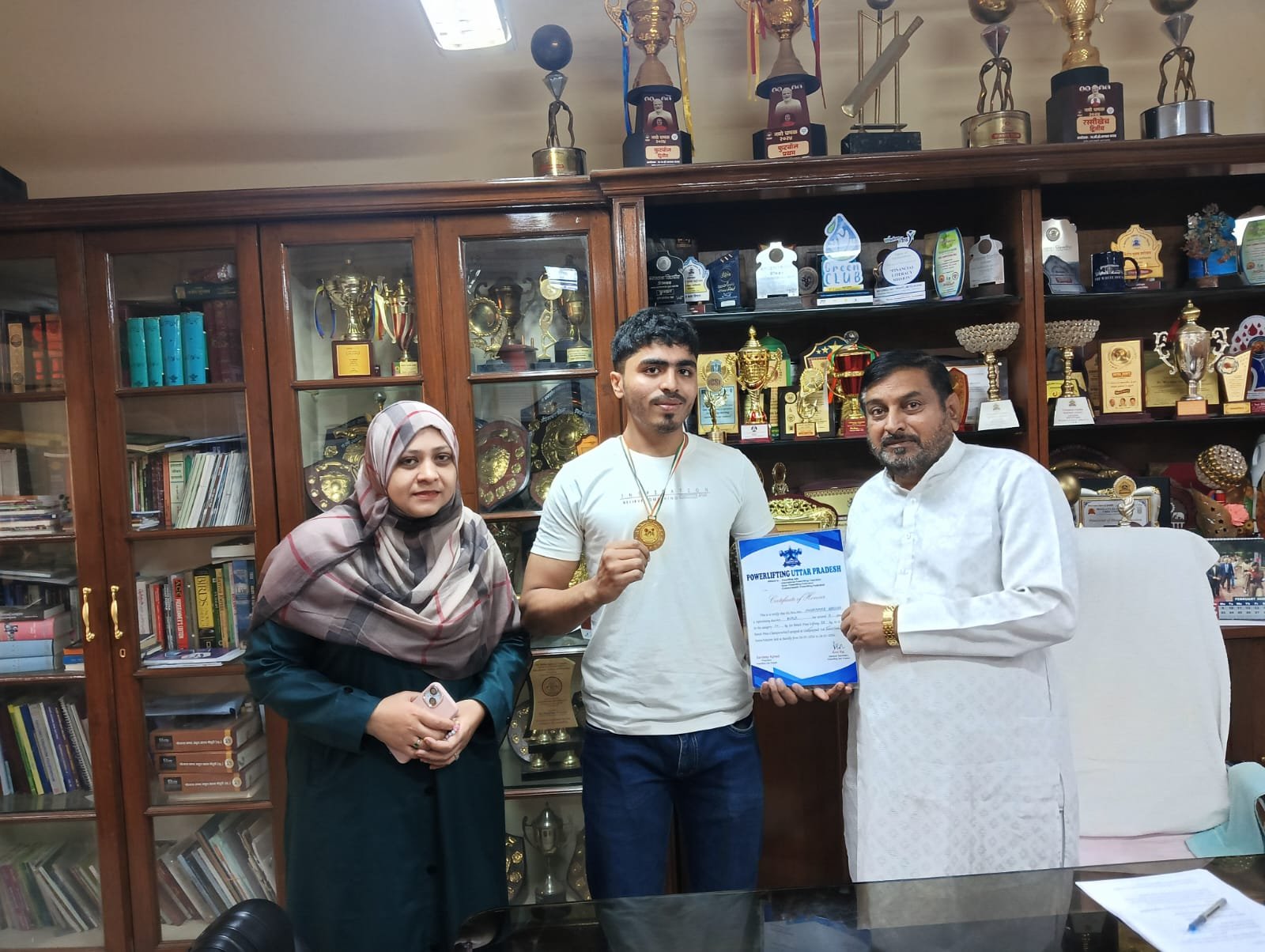 Mohammad hassan has secured 1st place in 74kg category For bench press lifting 75kg in U.P. bench press championship (Unequipped) sub junior held at Bareilly from 24-01-2026 to 24-01-2026